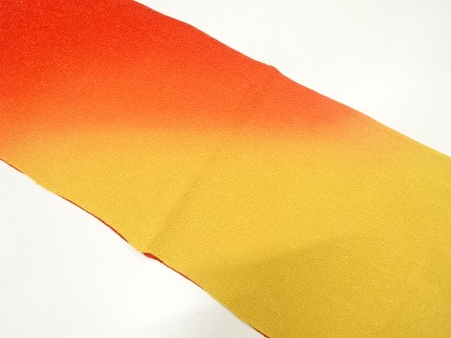 JAPANESE KIMONO / CHIRIN-ORI FABRIC / GOLD THREAD OBIAGE